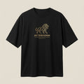 AFTERFORM Geometric Lion Oversized T-Shirt – Black