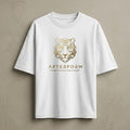 AFTERFORM Geometric Tiger Oversized T-Shirt – White